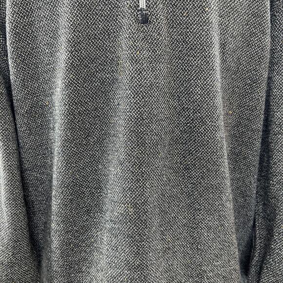 ROBERT GRAHAM Gray Cotton Classic Fit Quarter Zip Pullover Long Sleeve Top Sz M - Picture 4 of 9